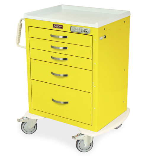 M-Series Short Isolation Cart, Medium Width, Five Drawers, E-Lock, MDS2424E05 Main image