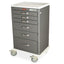 M-Series Cart - Medium Width Tall Cabinet With 21" of Vertical Drawer Space, Basic Electronic Pushbutton Lock with Key L