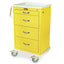 M-Series Tall Infection Control Key Locking Medical Cart, Medium Width, Four Drawers, MDS2430K04