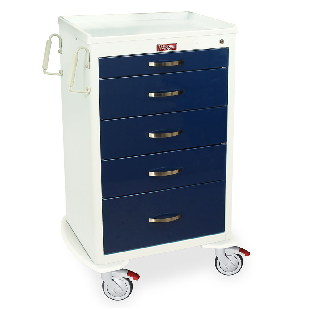 Harloff M-Series Cart - Medium Width Tall Cabinet With 30" of Vertical Drawer Space – MDS2430K16 Secondary image