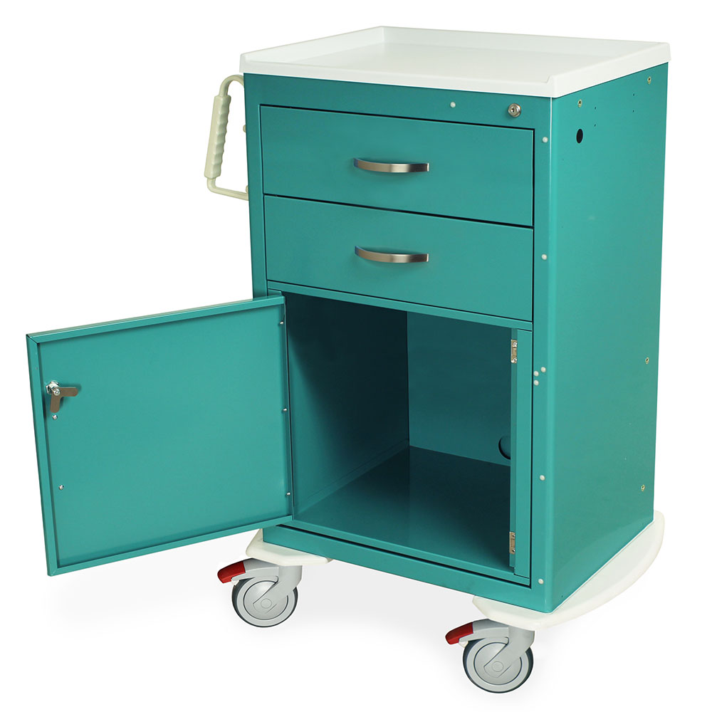Harloff M-Series Cart - Medium Width Tall Cabinet With 16" of Vertical Drawer Space – MDS2430KC4 Secondary image