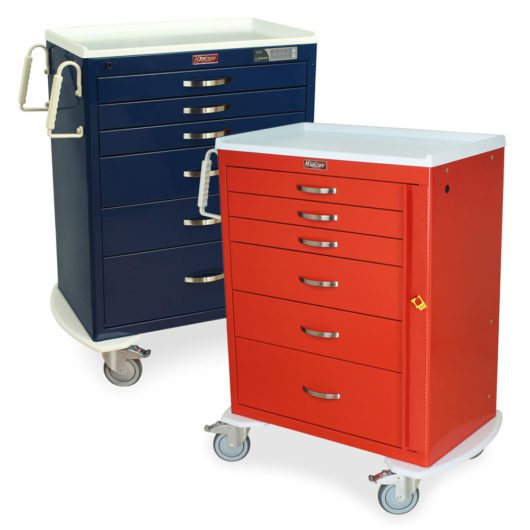 M-Series Standard Width Modular Medical Carts, MDS30 (multiple heights and options available)
