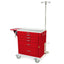 M-Series Short Crash Cart with MD30-EMG1 Package, Standard Width, Five Drawers, Breakaway Lock, MDS3024B05+MD30-EMG1