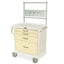 M-Series Anesthesia Cart with MD30-ANS Accessory Package, Short Height, Standard Width, Four Drawers, Key Lock, MDS3024K14+MD30-ANS