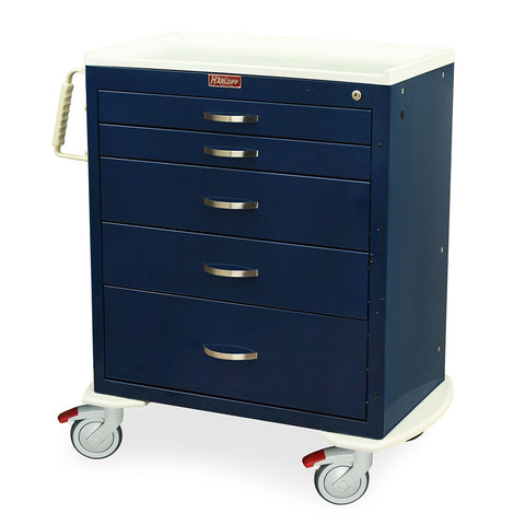 Harloff M-Series Cart - Standard Width Medium Height Cabinet with 27" of Vertical Drawer – MDS3027K07