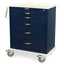 M-Series Medium Anesthesia Cart, Standard Width, Five Drawers, Standard Key Lock, MDS3027K05