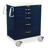 Harloff M-Series Cart - Standard Width Medium Height Cabinet with 27" of Vertical Drawer – MDS3027K08