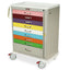 M-Series Pediatric Care Cart, Tall Height, Standard Width, Nine Drawers, Breakaway Locks, MDS3030B09PED1