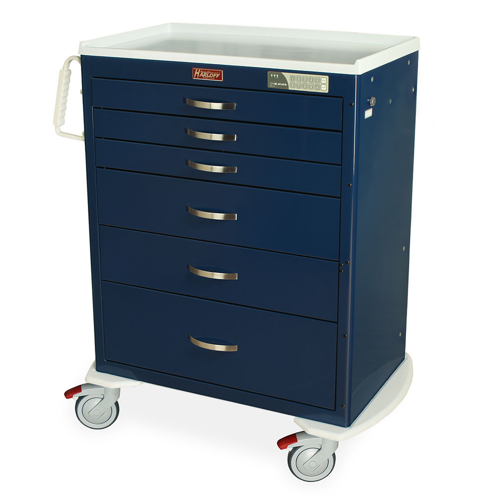 Harloff M-Series Cart - Standard Width Tall Cabinet with 30" of Vertical Drawer Space – MDS3030EKC15