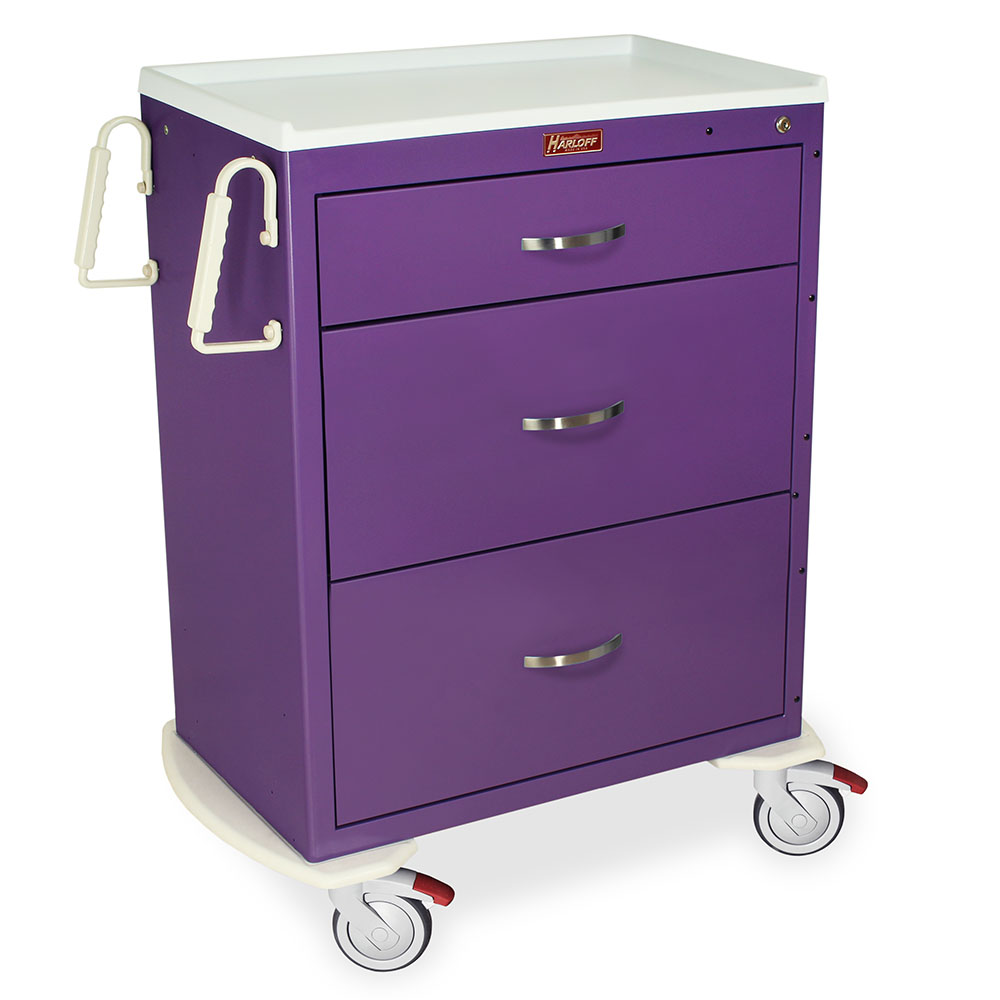 Harloff M Series 30" Tall X 30" Cab, with Key Lock, 2-3", 1-6" Drawers – MDS3030K03-18DR