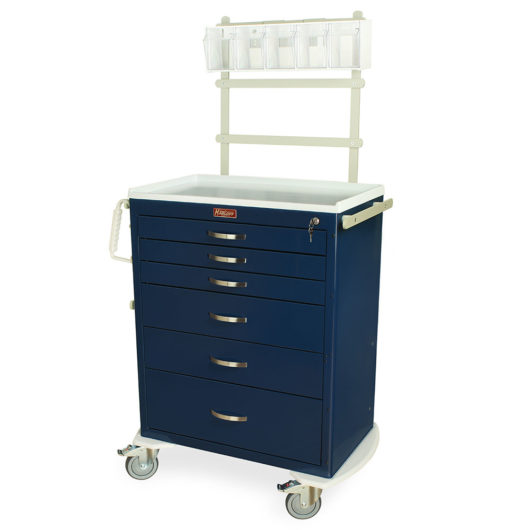 M-Series Tall Anesthesia Cart with MD30-ANS Package, Standard Width, Six Drawers, Key Lock, MDS3030K06+MD30-ANS Main image