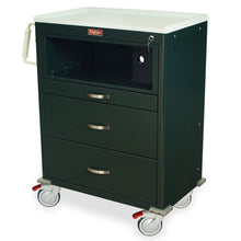 Equipment Holder Shelf for MDS30 Carts with all locks, Steel, 2" Cable pass through hole in rear with grommet (upgr