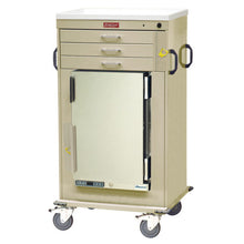 MH Cart with 1.8 Cubic Feet Medical Grade Refrigerator, Three Drawers, Breakaway Lock, MH4300B
