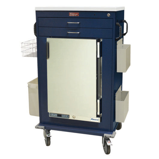 Malignant Hyperthermia Cart with 1.8 Cubic Feet Medical Grade Refrigerator, Two Drawers, Key Lock, MH5200K Main image