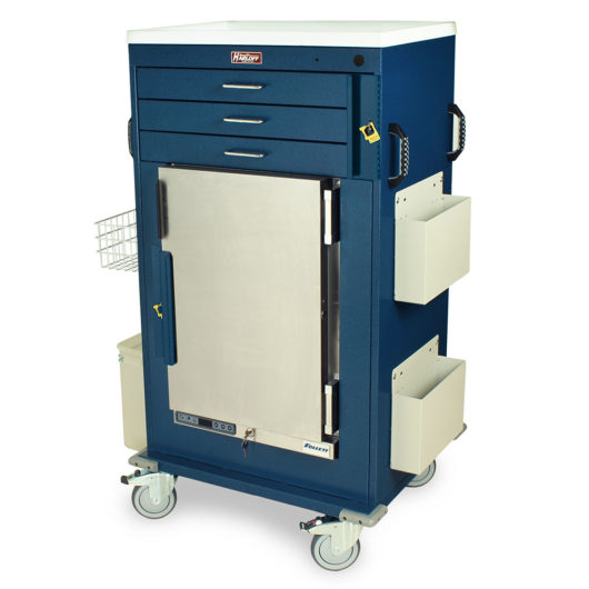 Harloff Side Storage Cabinet, Right Side, for Malignant Hyperthermia Cart, Factory Installed, use MH4xxx Cart model,
