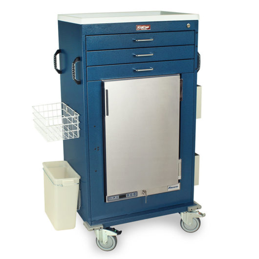 Malignant Hyperthermia Cart with 1.8 Cubic Feet Medical Grade Refrigerator, Three Drawers, Key Lock, MH5300K Main image