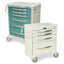 A-Series Aluminum Cart - Medium Width Tall Cabinet with 30" of Vertical Drawer Space, ELECTRONIC Lock with Proximity Bad