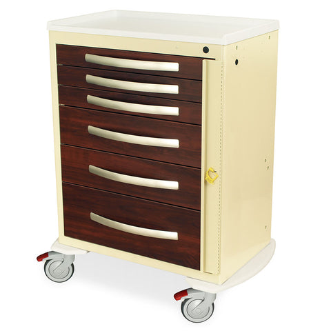 Harloff A-Series Wood Style Aluminum Cart - Standard Width Tall Cabinet with 30" – MPA3030B06-CM