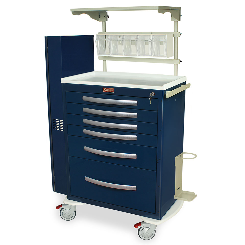 Harloff A-Series Aluminum Cart - Standard Width Tall Cabinet with 30" of Vertical Drawer – MPA3030K16
