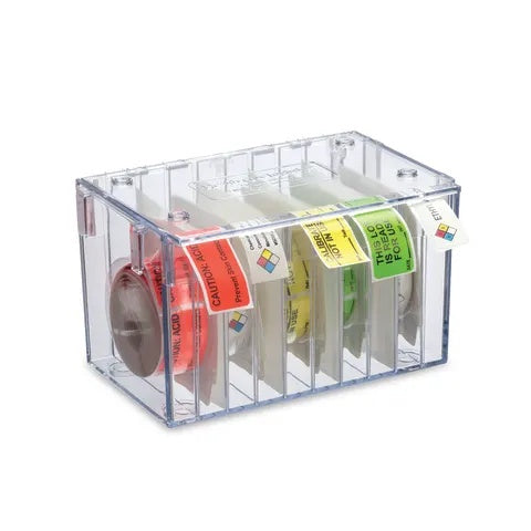 Bowman Dispensers 10 Roll Stack-n-Connect Label Dispenser & 9 Dividers