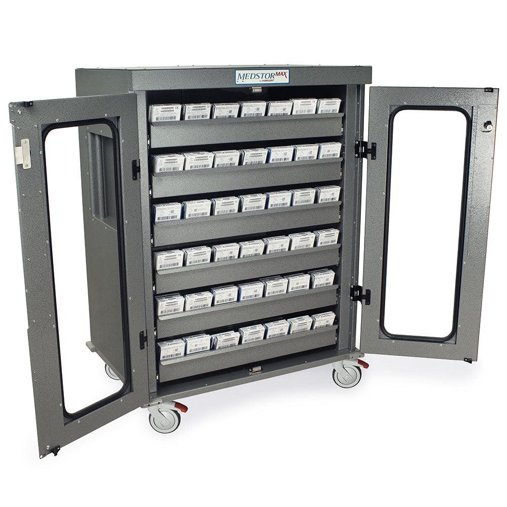 IntraOcular Lens Storage Cart, 1260 Capacity, Key Lock, MS-IOL1260 Secondary image