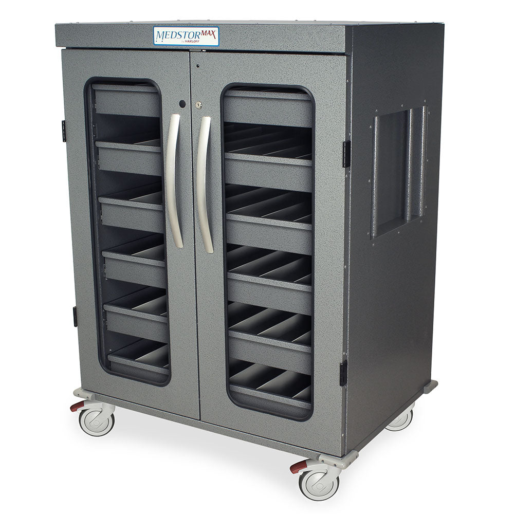 Harloff IntraOcular Lens Storage Cart, 1260 Capacity, Key Lock, MS-IOL1260