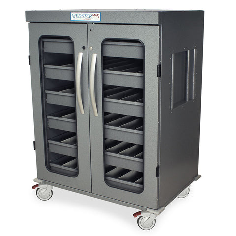Harloff IntraOcular Lens Storage Cart, 1260 Capacity, Key Lock, MS-IOL1260
