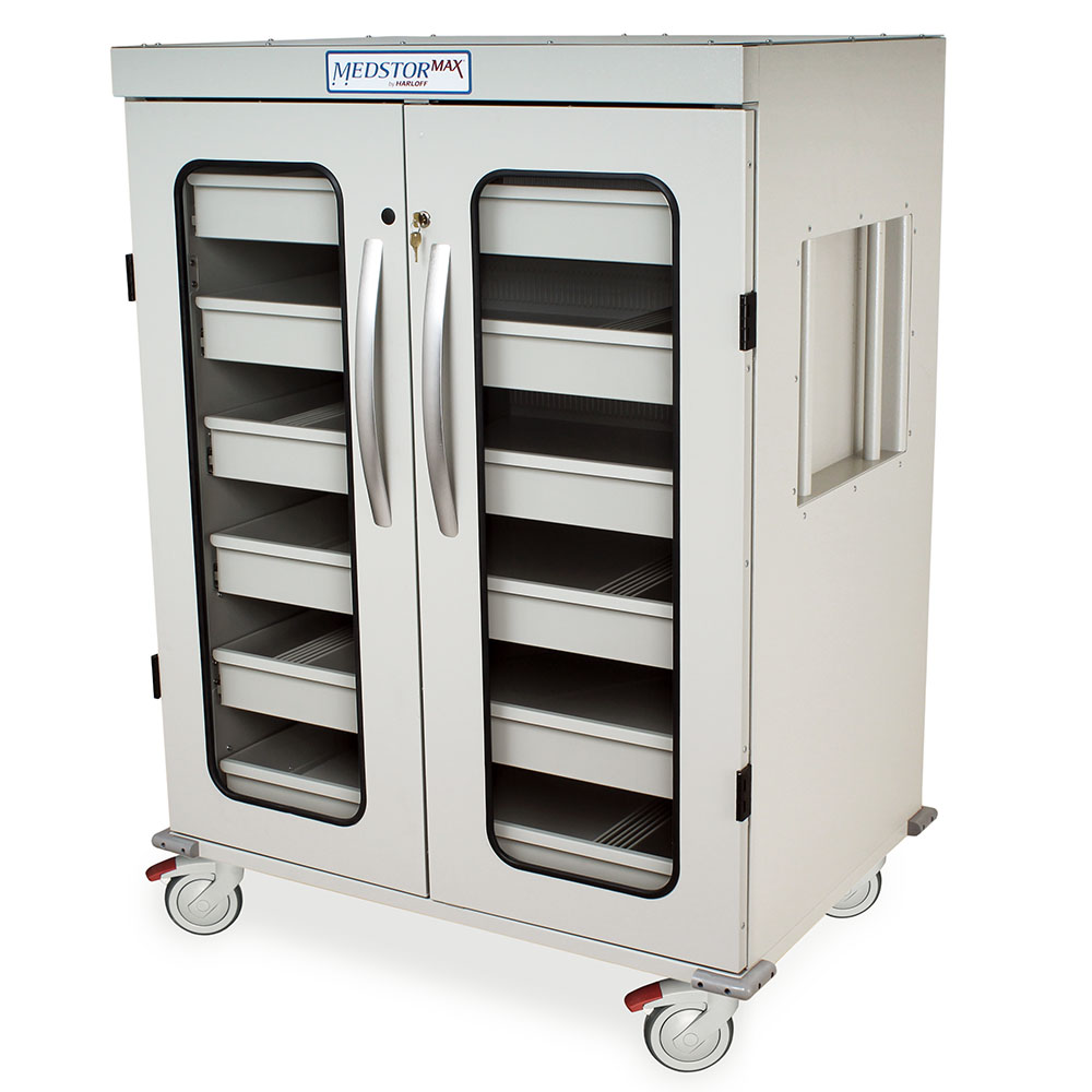 IntraOcular Lens Storage Cart, 1260 Capacity, Key Lock, MS-IOL1260