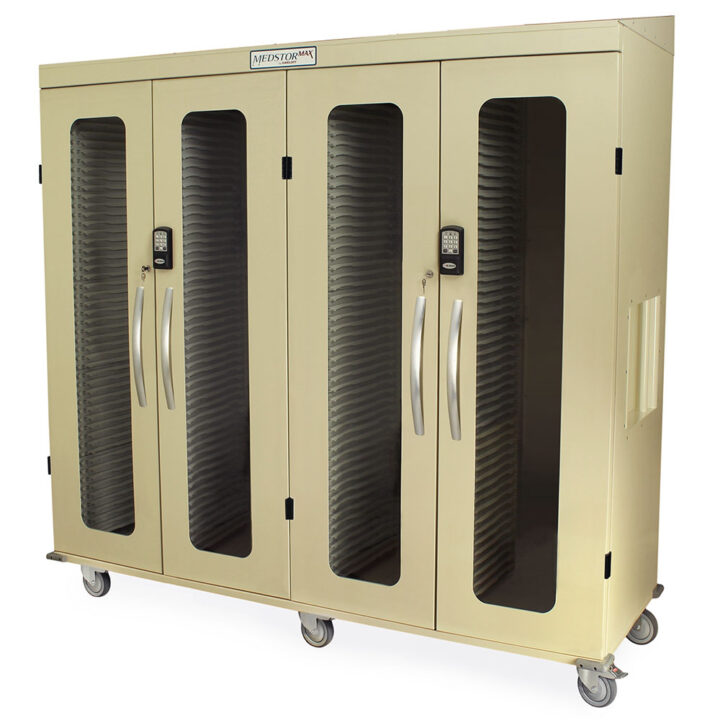 Harloff Slope Top Accessory, Stainless Steel, for MedStorMax Three Column Stainless models, Glass/Solid Door Full