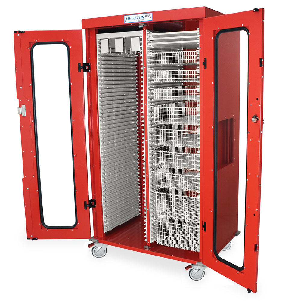 Cardiac Cath Lab Equipment Storage Accessory Package for Double Column MedStor Max Storage Cabinets, MS82-CATH3