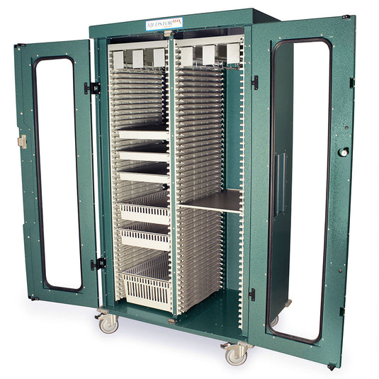 Cardiac Catheter Storage Cart Accessory Package for Double Column MedStor Max Storage Cabinets, MS82-CATH5