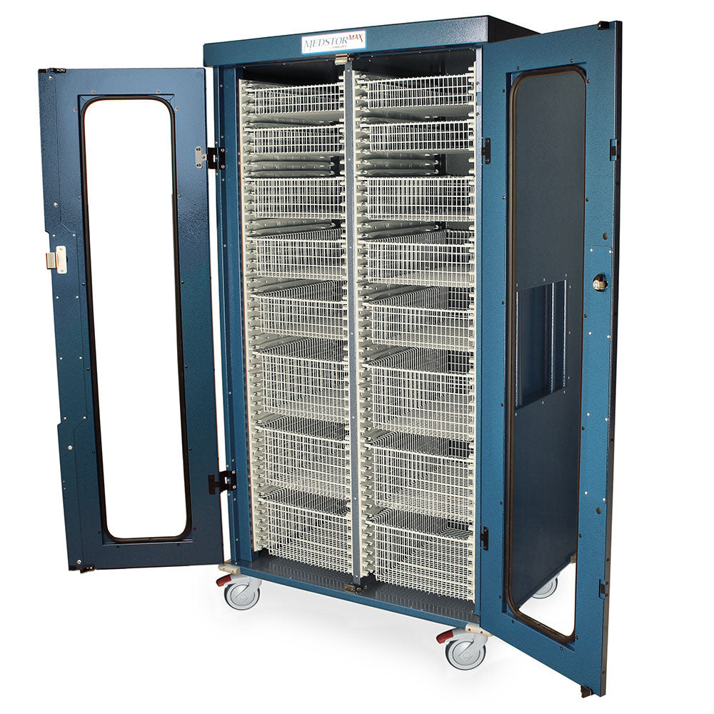Medical Shelving Accessory Kit with Baskets for Double Column MedStor Max Storage Cabinets, MS82-PACKB