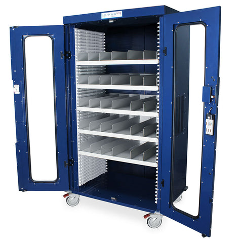 Shelf Accessory Package for Full Height Open Dual Column with H+H Panels, Includes five (5) MS-SH2-24 Shelves