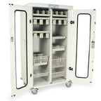 Harloff Shelf for Single Column Medical Storage Cart, Flat with Divider Slots, with no Adjustable Dividers included