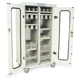 Catheter Slide Shelf only, Single Column width, for MedStorMax Cabinets with H+H panels installed, holds MSCATHSLIDE-8 a