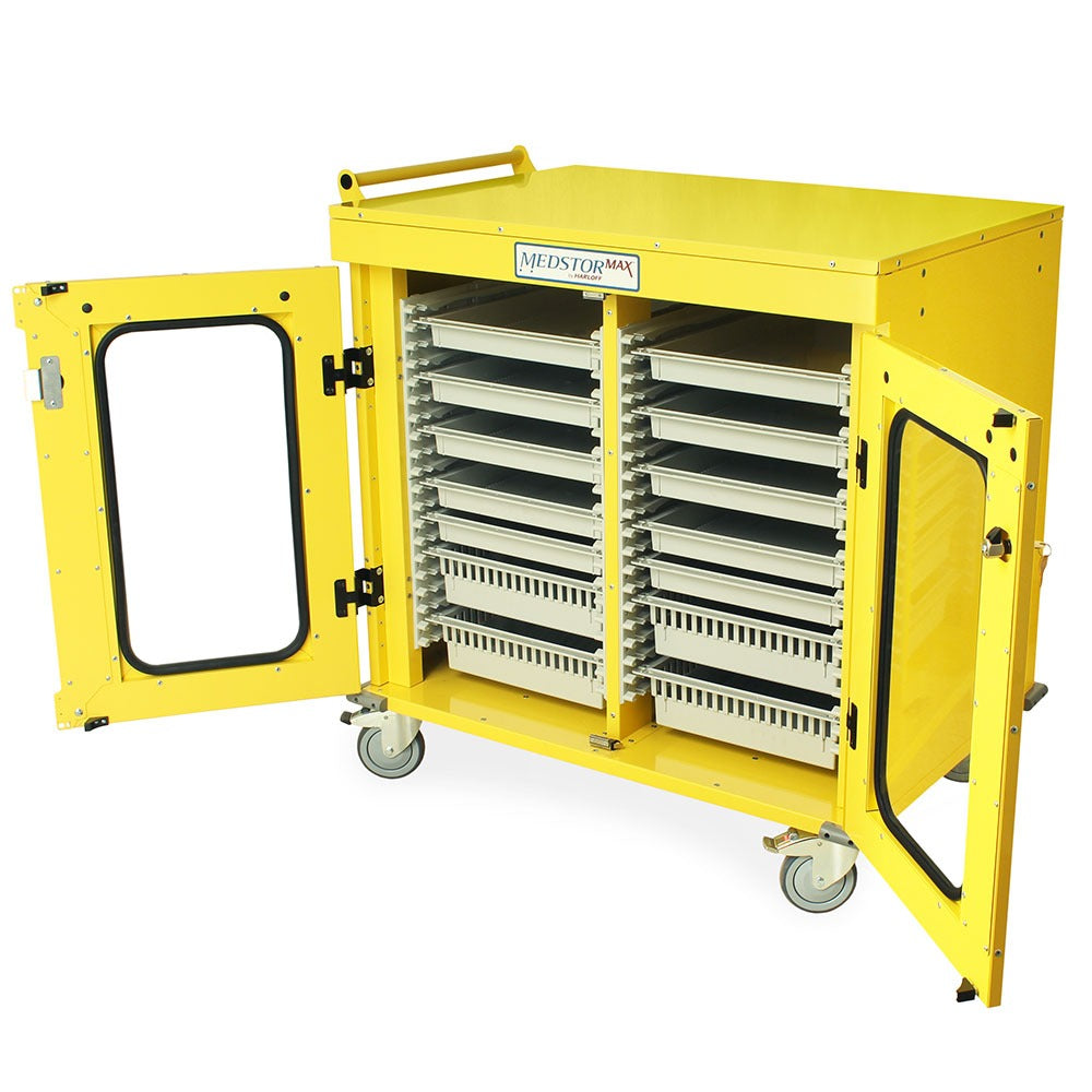 Half Height Double Column Medical Storage Cabinet Secondary image