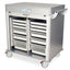 Double Width Column Mobile Cabinet with Key Locking Tambour Door, Steel side panels,  - Replaces part number MS8142