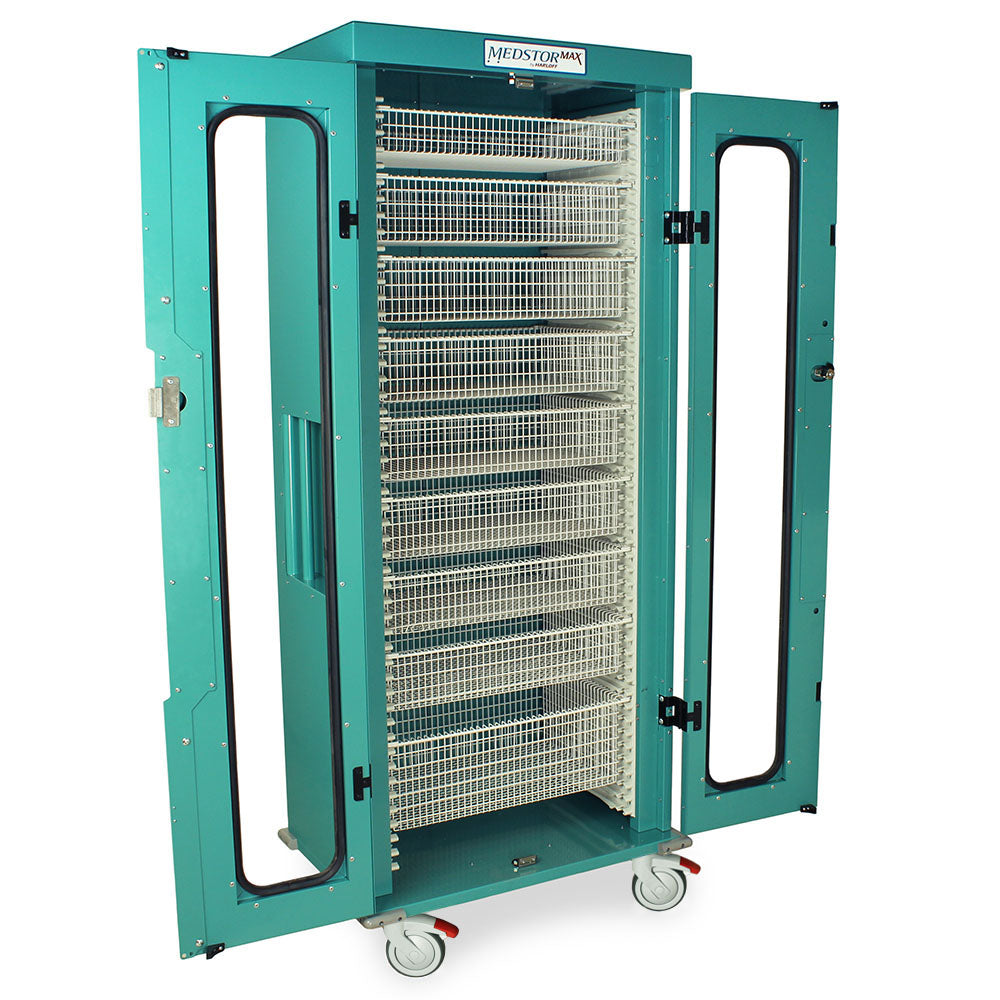 Shelf for Single Column SLIM LINE Medical Storage Cart with 2 Dividers Secondary image