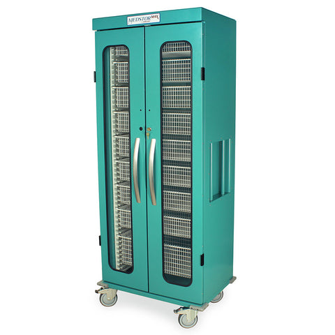 Harloff Shelf for Single Column SLIM LINE Medical Storage Cart with 2 Dividers