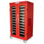 Double Column Mobile Medical Storage Cabinet, Glass Doors, E-Lock, MSPM82-00GE