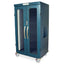 Double Wide Open Column Medical Storage Cabinet, Glass Doors, E-Lock, MSPM82-20GE