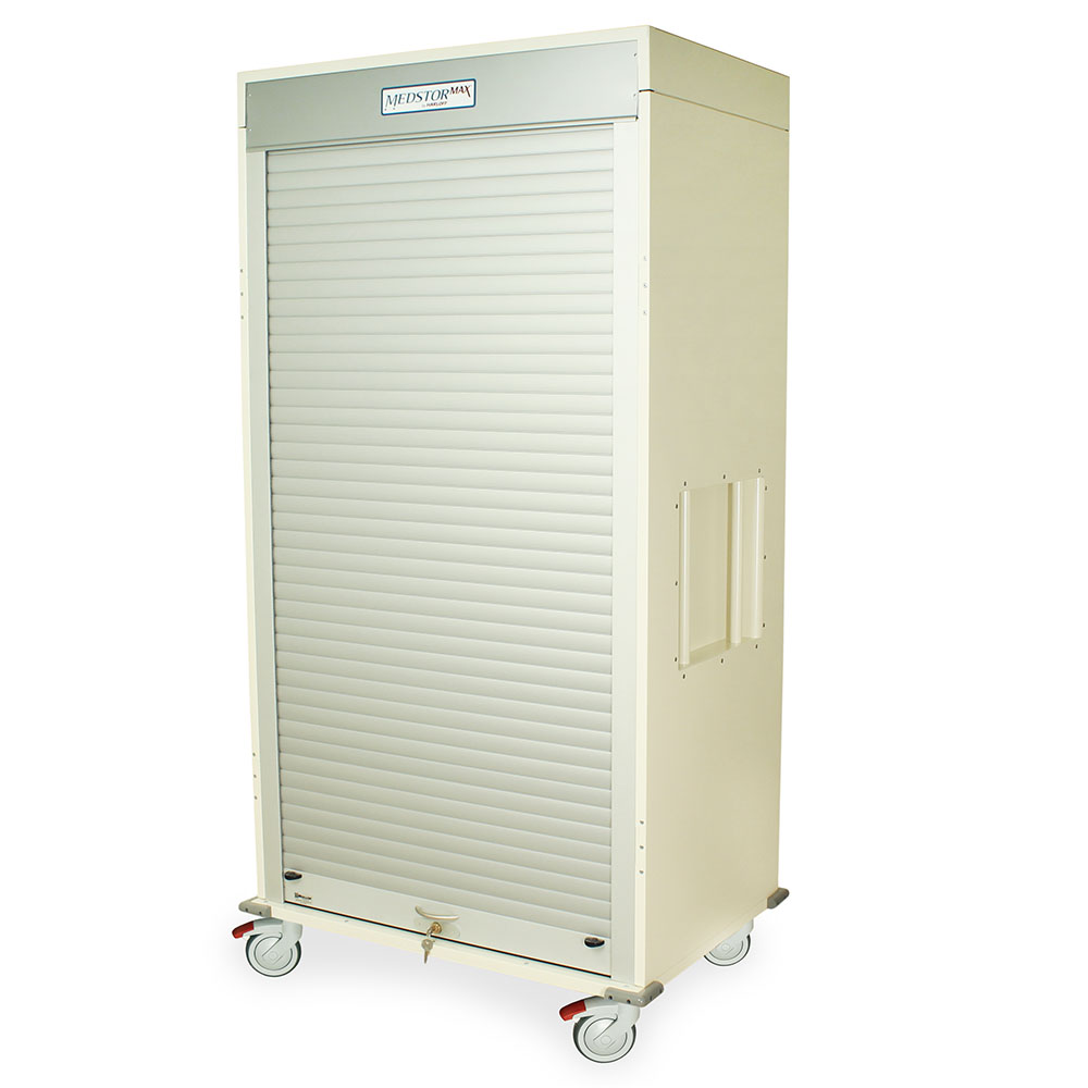 Harloff Double Column Mobile Cabinet with Key Locking Tambour Door – MSPM82-20TK-SPLITA