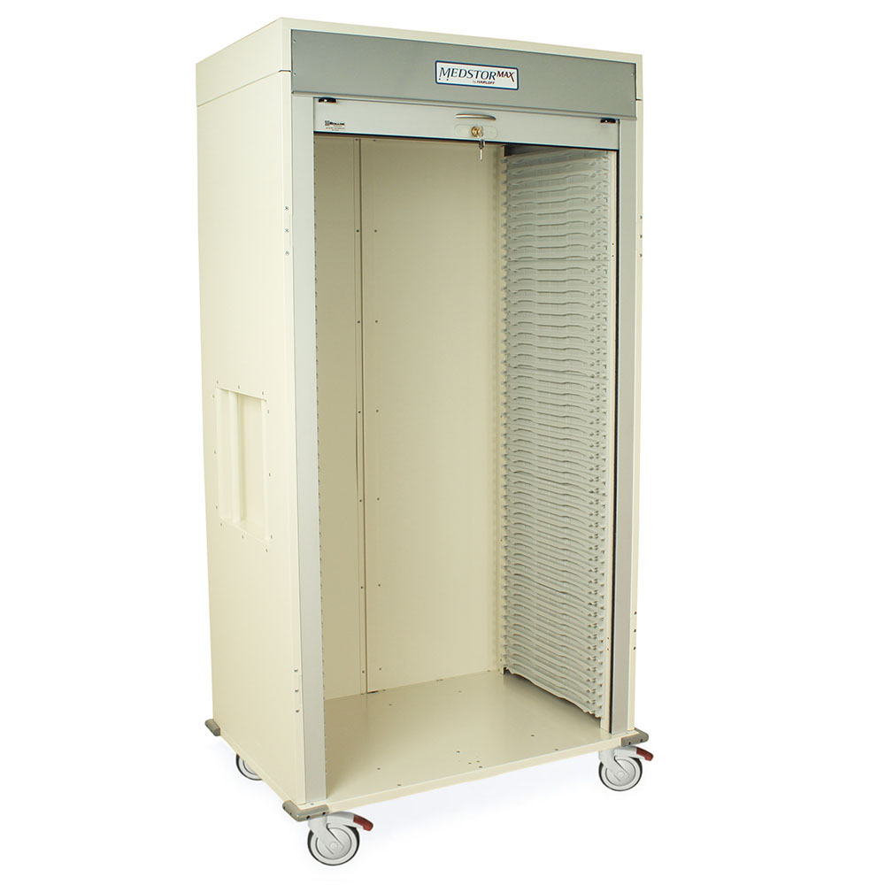 Harloff Double Column Mobile Cabinet with Key Locking Tambour Door – MSPM82-20TK-SPLITA
