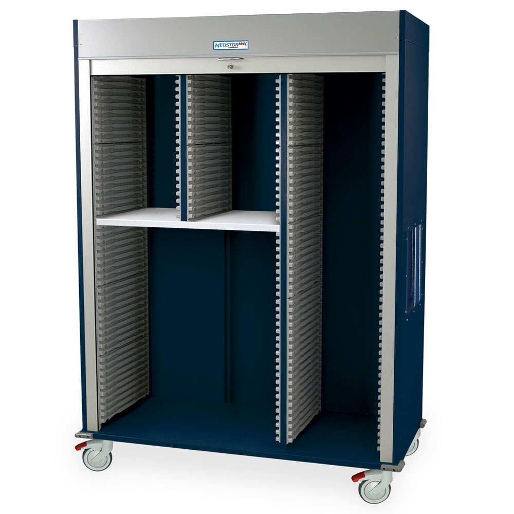 Harloff Triple Column Mobile Cabinet with Key Locking Tambour Door – MSPM83-R0TK