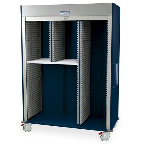 Harloff Triple Column Mobile Cabinet with Key Locking Tambour Door – MSPM83-R0TK