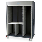 Harloff Triple Column Mobile Cabinet with Key Locking Tambour Door – MSPM83-R0TK