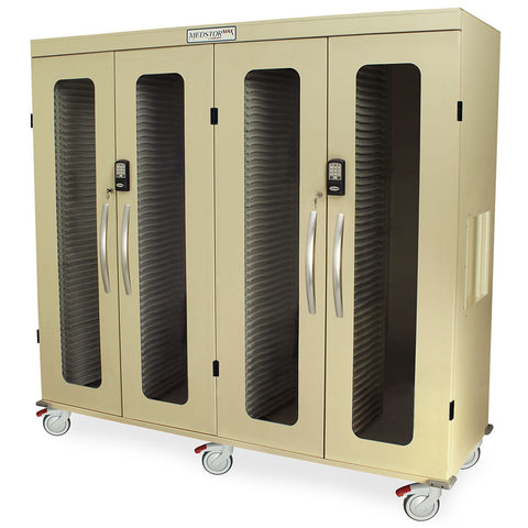 Harloff Quad Column Mobile Cabinet, with H+H Panels on all Columns – MSPM84-00GEP