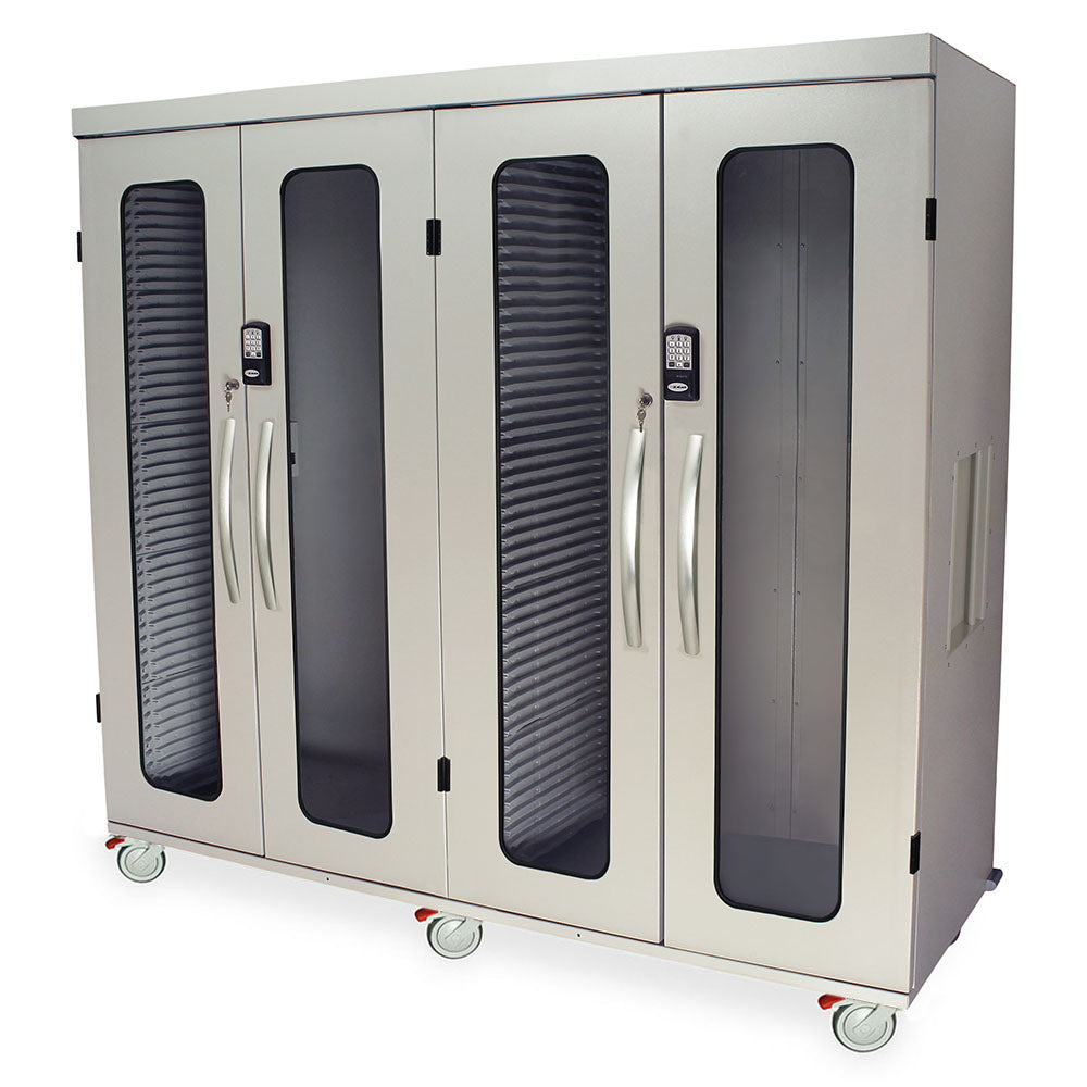 Harloff Quad Column Mobile Cabinet, Double Width Open Columns Both Sides – MSPM84-20GE