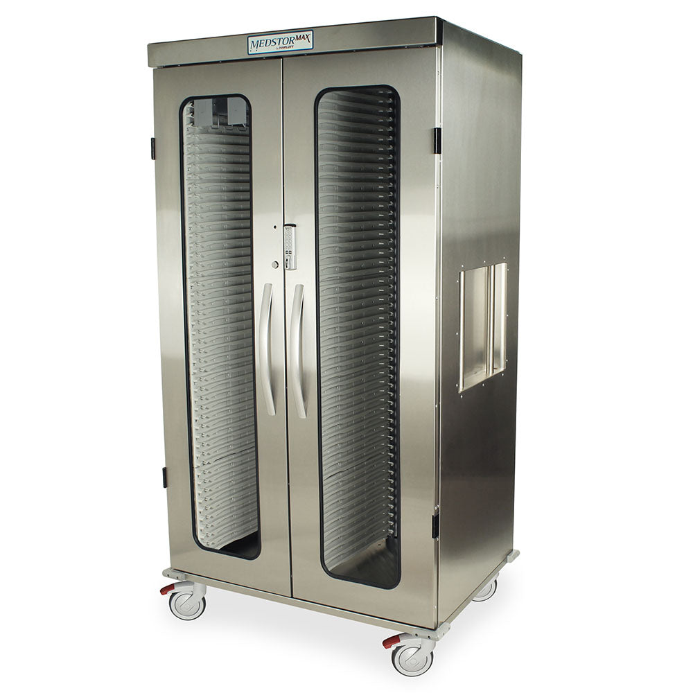 Double Width Column Mobile Cabinet, Steel Panels on all Column Walls, No Doors - Replaces part number MS8142NDR