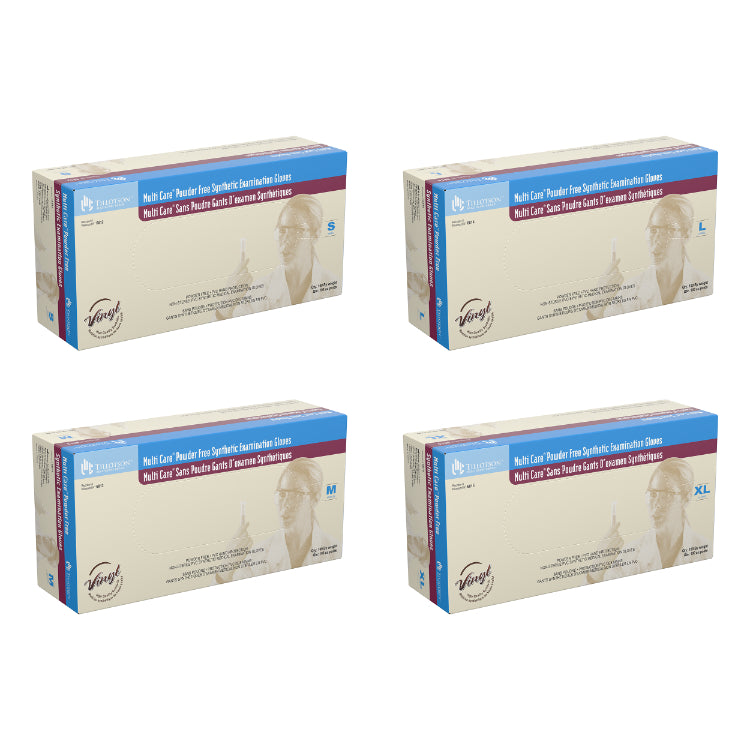 Multi Care Vinyl Exam Gloves, Powder-Free Secondary image